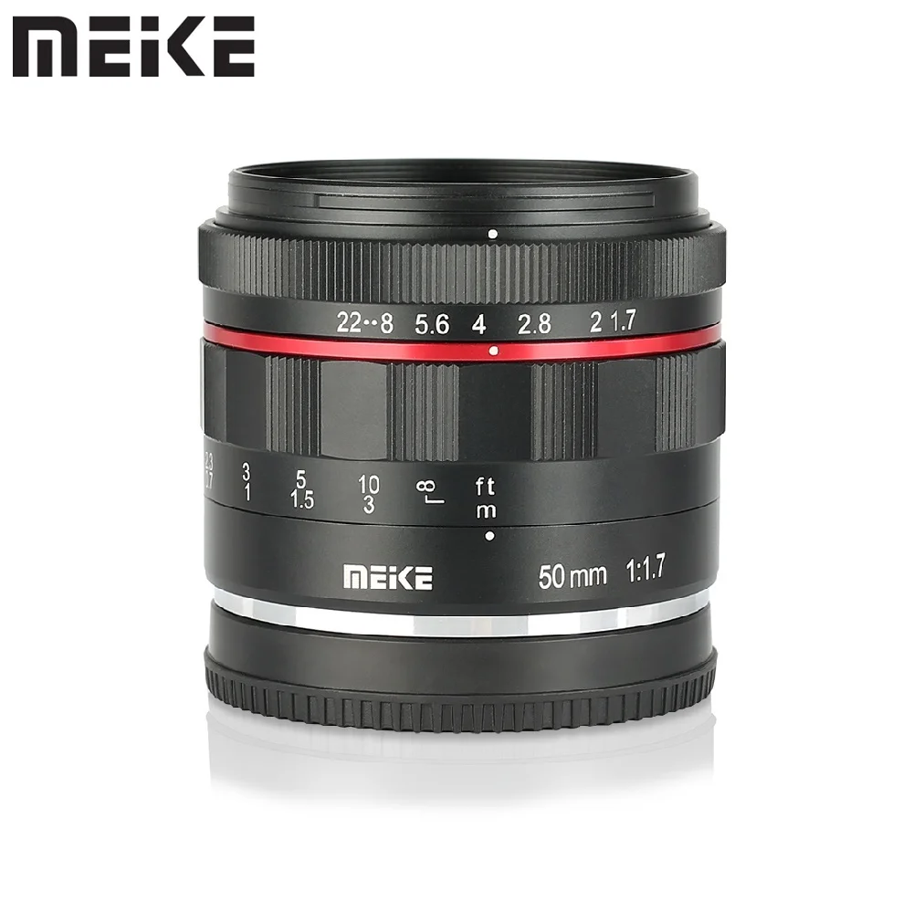 Meike 50mm f1.7 Full Frame Manual Prime Lens for Sony E Mount A9 A7III A7IV A7RIV A7RIII A7 A7S A7II A6000 A6300 A6400 A6100