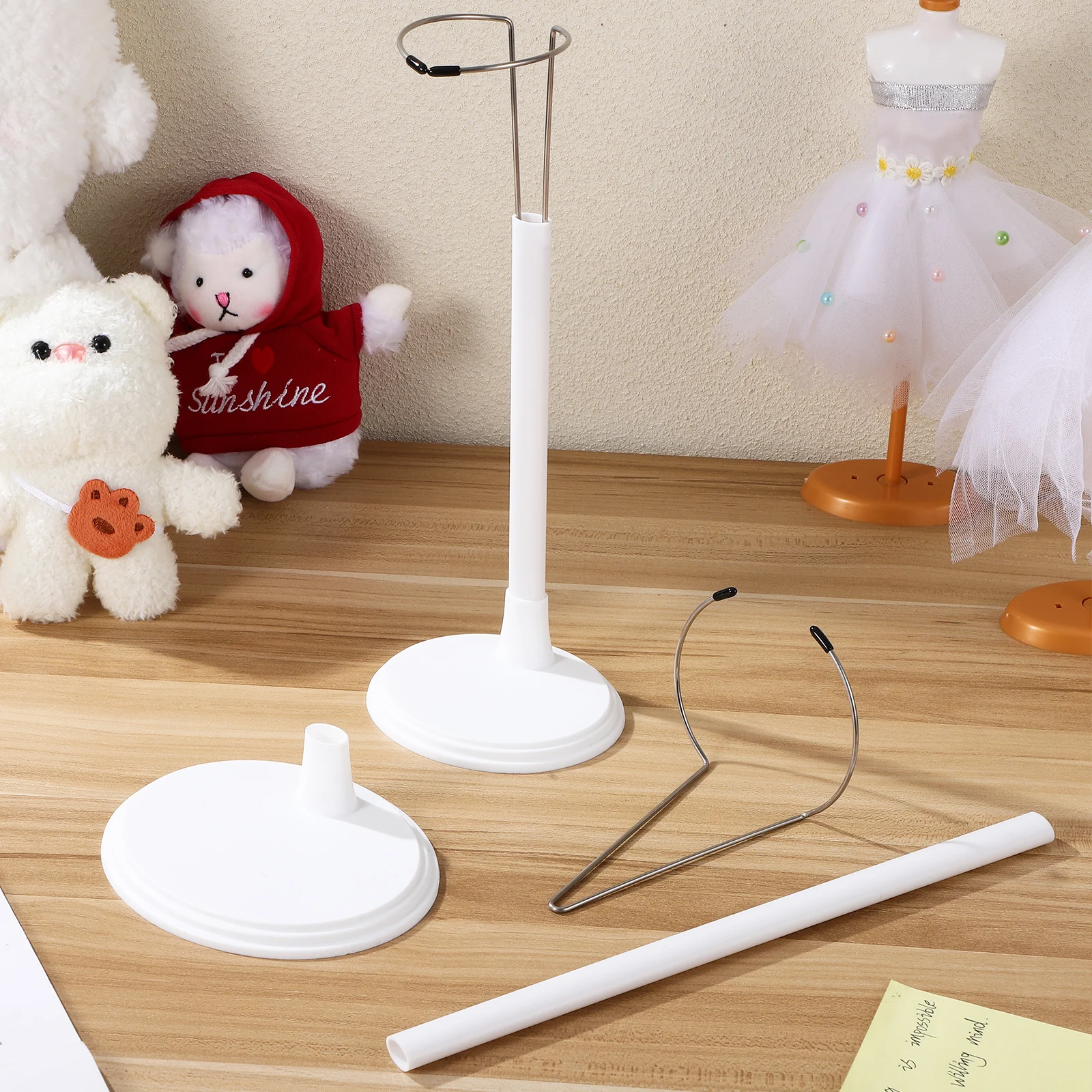 

4 pcs Simple Rack Stand Bracket Ornament 35cm 45cm Action Figure Display Rack for Storage Decorative Functional