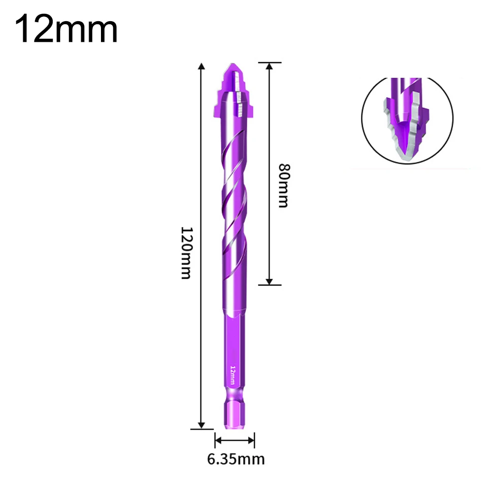 

Four-Flute Bit Carbide Drill Set Efficient Hole Creation Hex Shank High-Speed Rotation Unique Eccentric Design