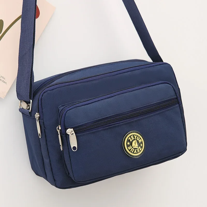 Bolsa tiracolo Oxford para mulheres, mochila casual, lona de nylon mensageiro, bolsa de ombro, bolsa para mãe de meia idade, 2023