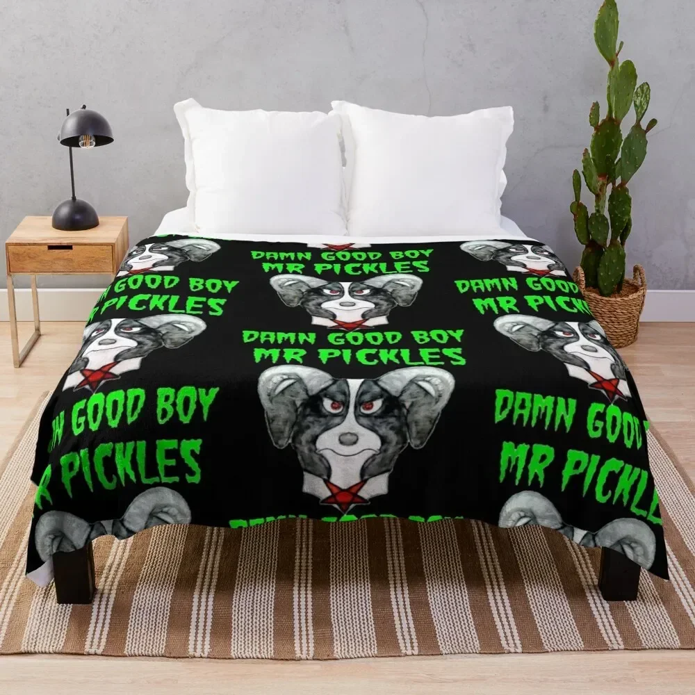 

Mr Pickles - Damn Good Boy Throw Blanket Plush Sofa Quilt Blankets