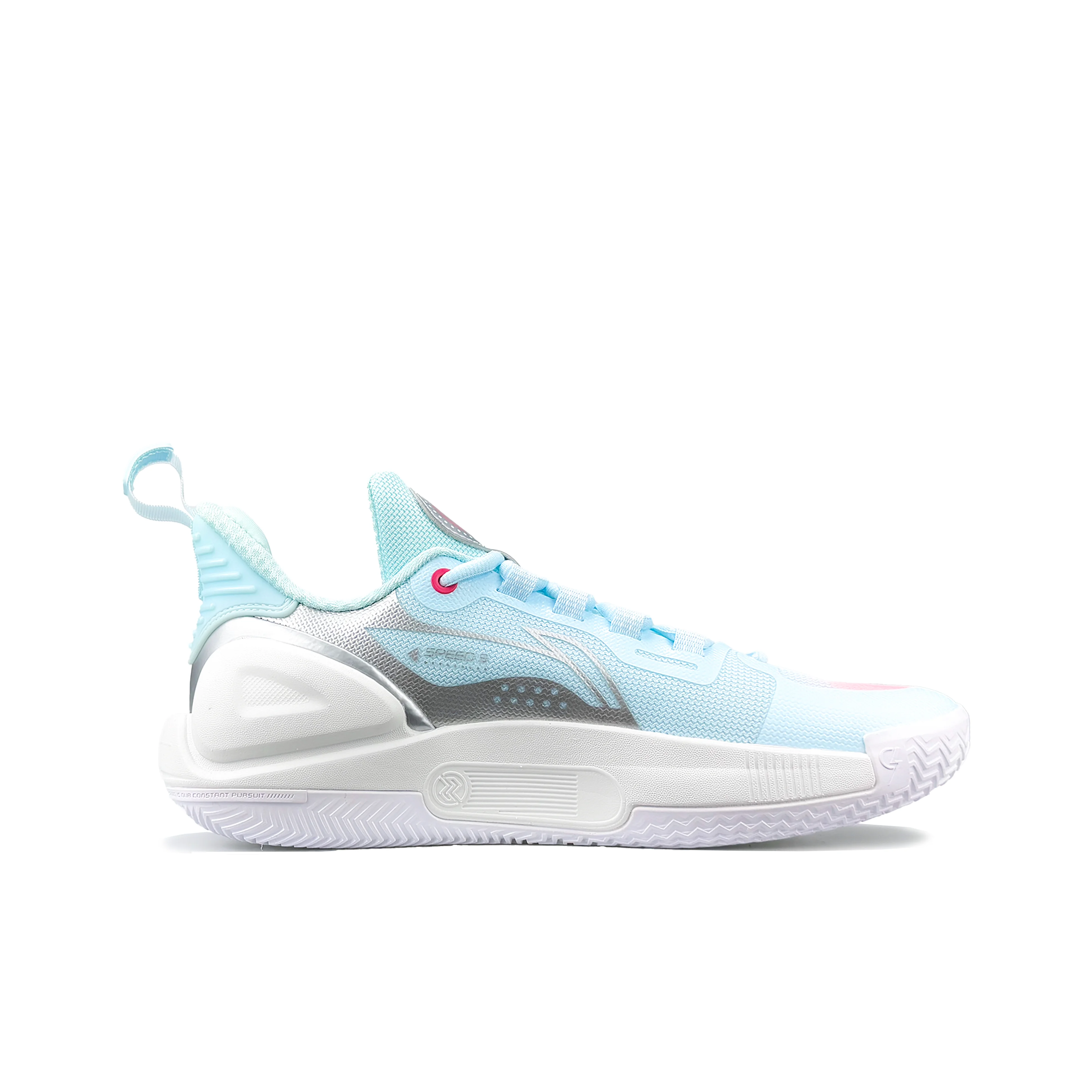 Li Ning Speed 9 Cushioning Slip Resistant Abrasion Resistant Low top Basketball Shoes Men's Blue Pink ABPT001-6(Team173-Lucky) view 3