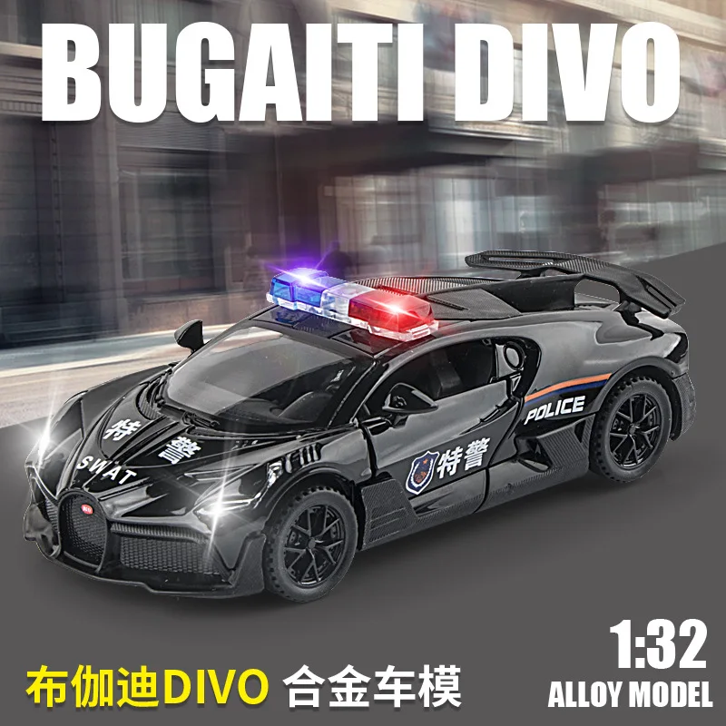 1:32 Lamborghini LP750 Bugatti Alloy Car Toy Metal Diecast Model car with Light Sound Pull Back Function Sport Car for Boy Gift