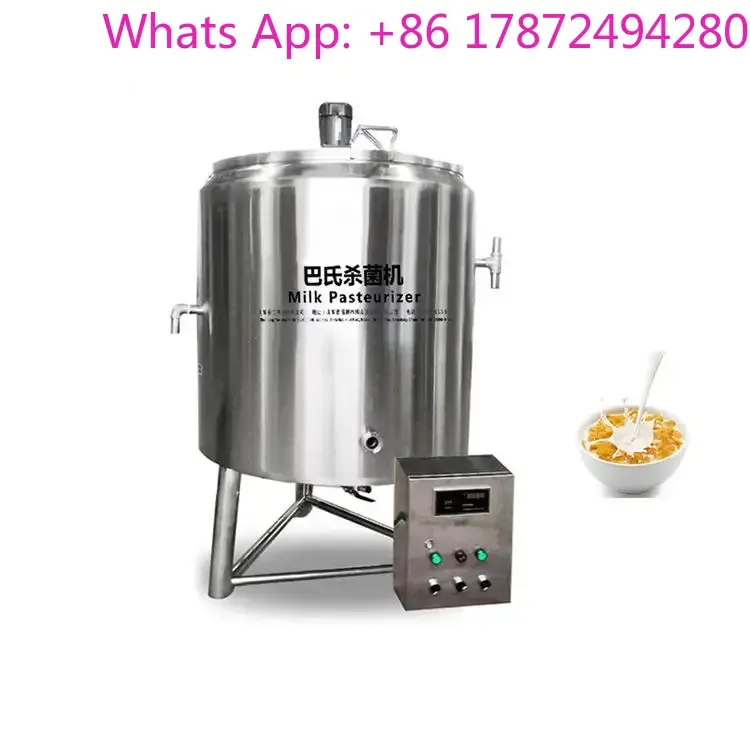 50L 100L 200L Pasteurization Small Scale Dairy Yogurt Making Milk Pasteurization Cooling System