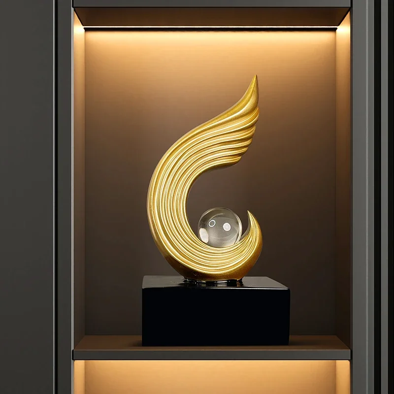 Creative Crystal Resin Ornaments Wine Cabinet Decorations Living Room Home TV Cabinet Luxury Home Decoration Accessories