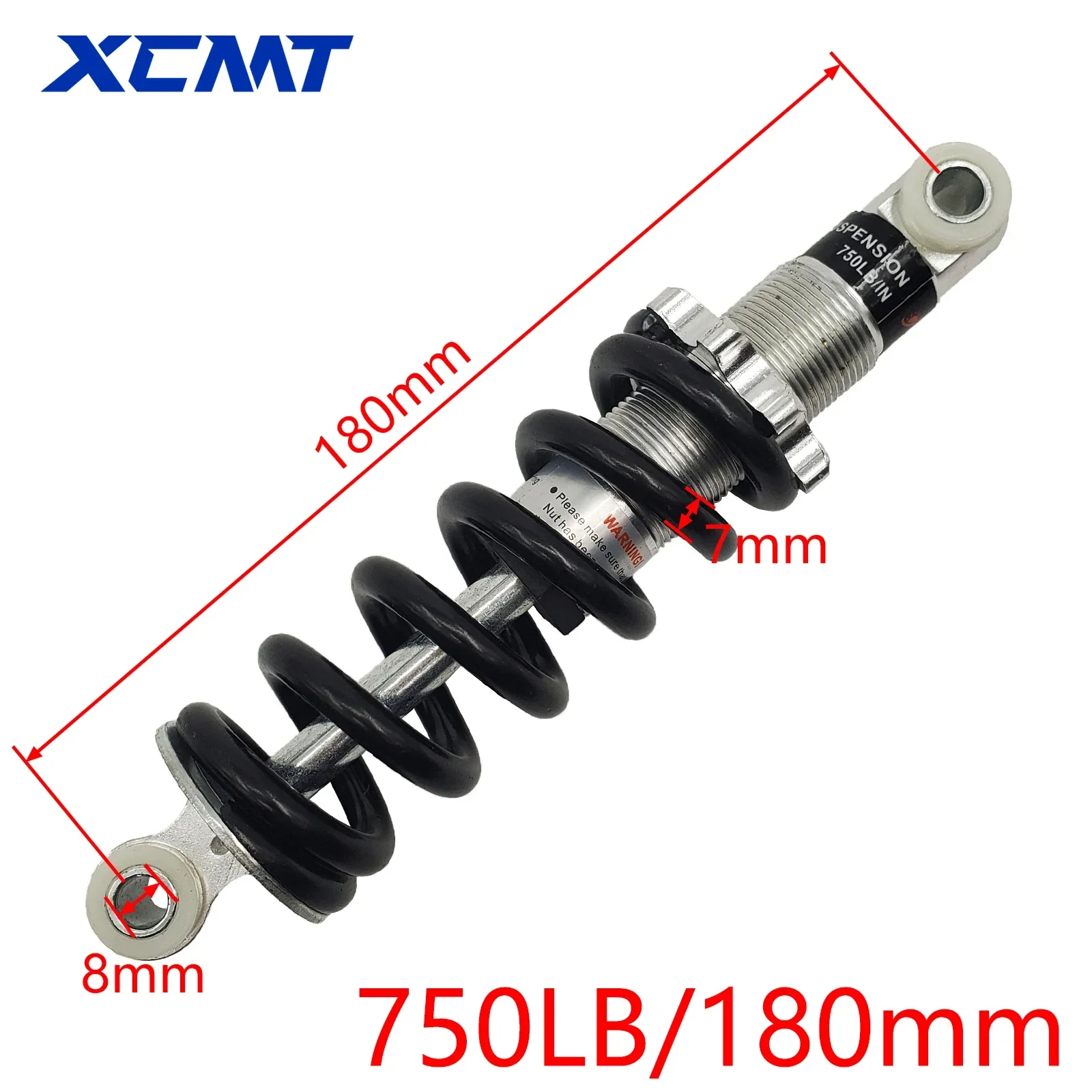 Shock Absorber Suspension For Bicycle E-Bike Motorcycle ATV Scooter Dirt Pit Electric Bike 90mm100mm 115mm 125mm 150mm 160mm 170