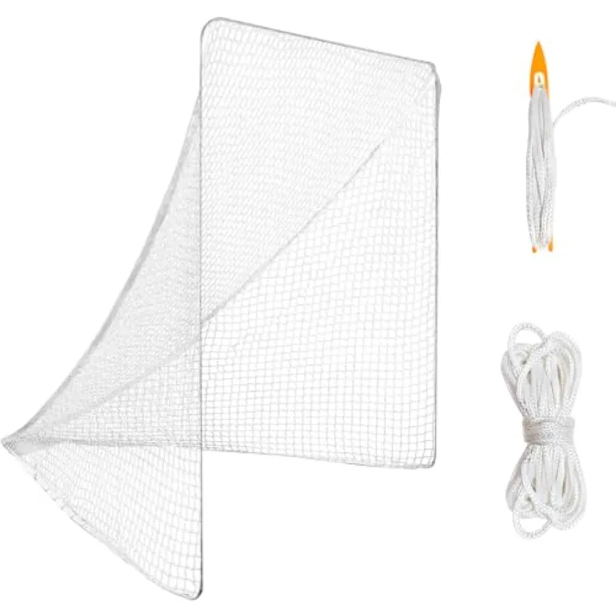 

Lacrosse training and competition net replacement for grass and playground use, polyethylene material, black color, 3.5/4/5/6mm