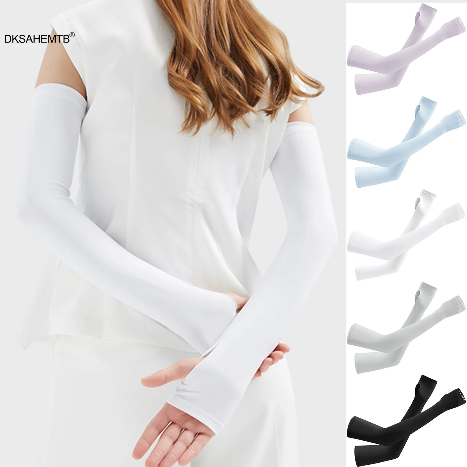 Summer Sports Arm Sleeve UV Resistant Ice Silk Sleeves For Men And Women Cycling Running Fitness Camping Sunshade Arm Sleeves