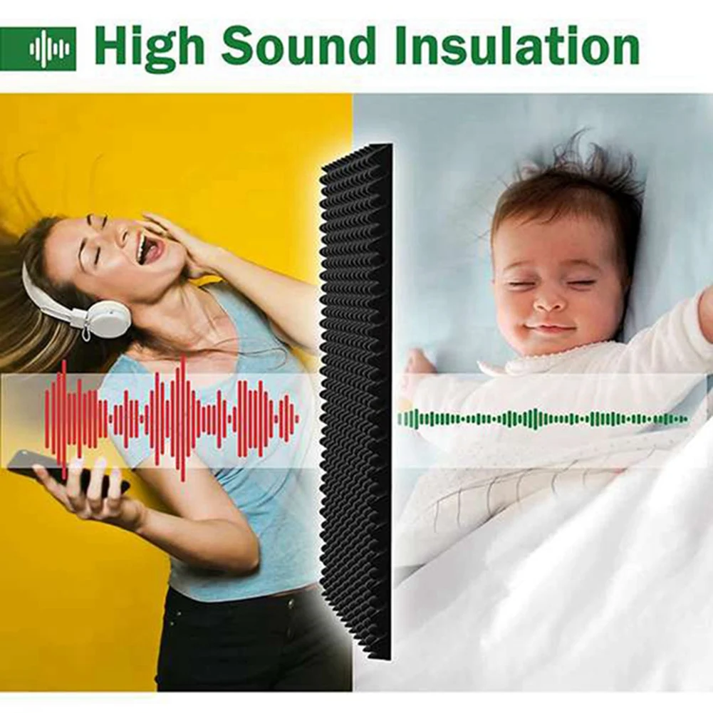 

A99I-Self Adhesive Acoustic Foam Panels Fireproof Soundproofing Treatment Wall Panel,Reduce Noise Foam For Studio,Etc