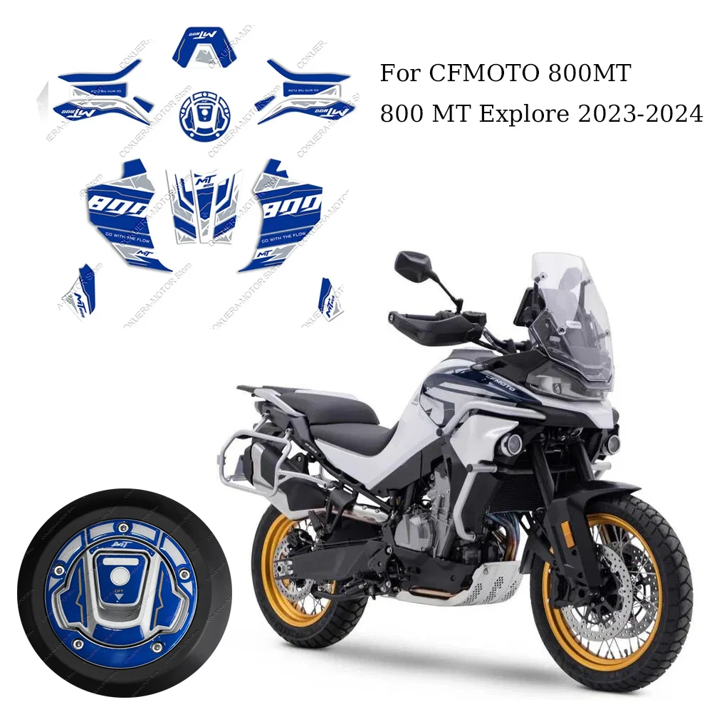 

Motorcycle 3D Gels Epoxy Resin Sticker Protection Kit For CF MOTO 800MT 800 MT Explore 2023-2024