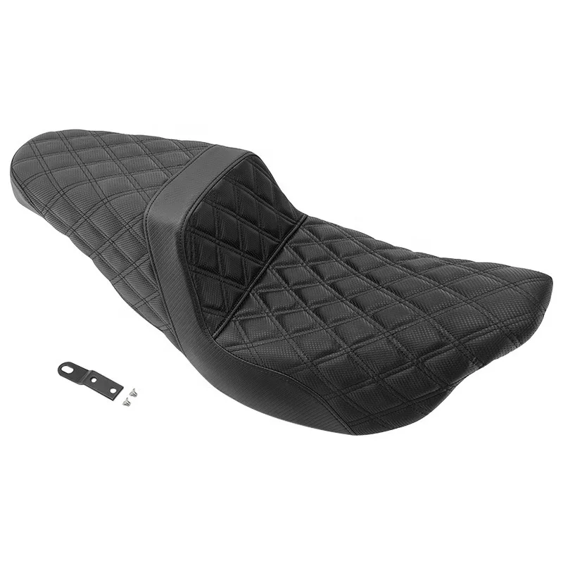 

2025 New Style Motorcycle Black Driver Passenger Cushions Seat 2-Up Front Rear Seat For Harley Touring Electra Glide Street Glid