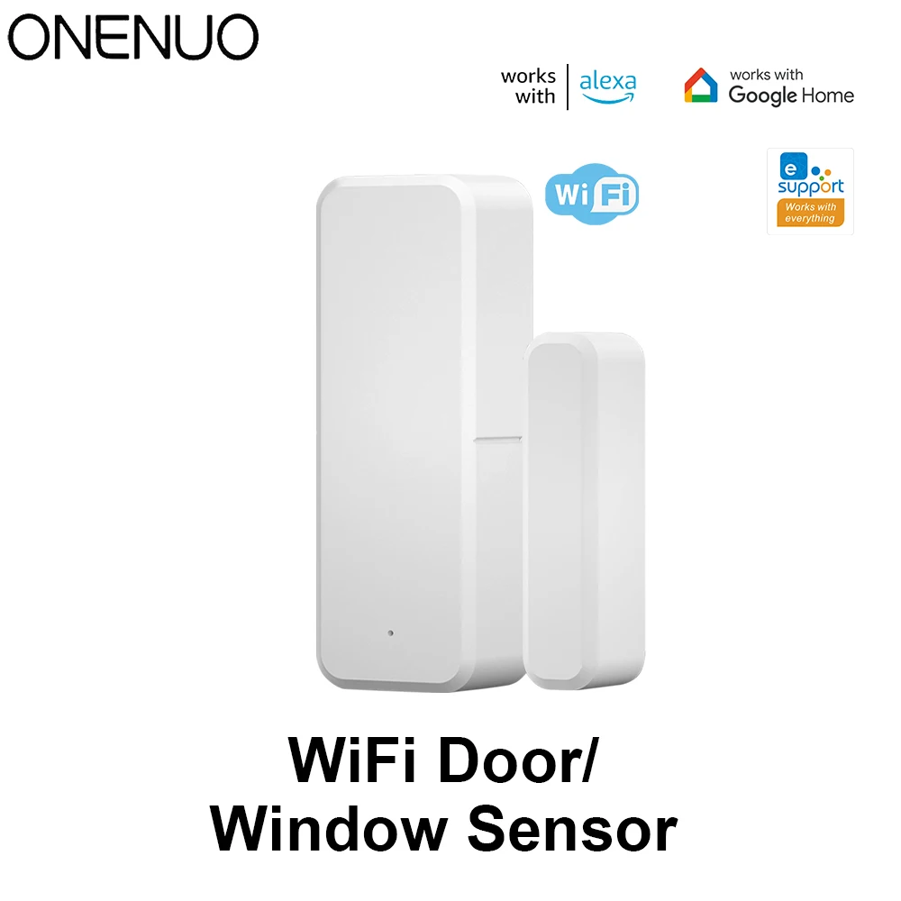 WiFi Door Sensor Magnetic Window Open Closed Alarm Detector with Ewelink APP Alert Notice For Home Security Use