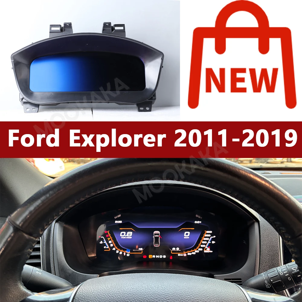 12,3 ''nueva actualización para Ford Explorer 2011-2019 clúster Digital cabina Virtual Auto coche LCD tablero velocímetro pantalla