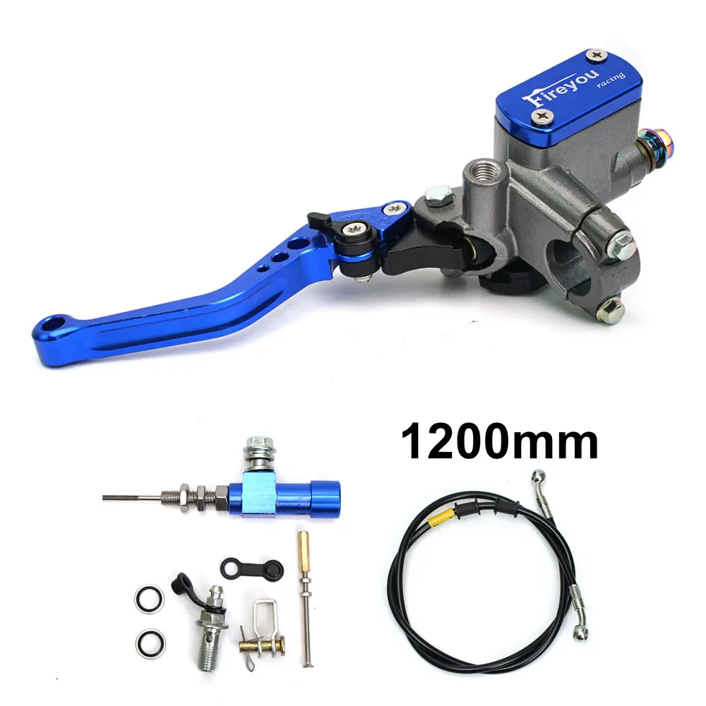 7/8 in Motorcycle Hydraulic Brake Clutch Kit Lever Master Cylinder Pump Oil Hose For Racing Yamaha Kawasaki Honda Suzuki Motos image 3