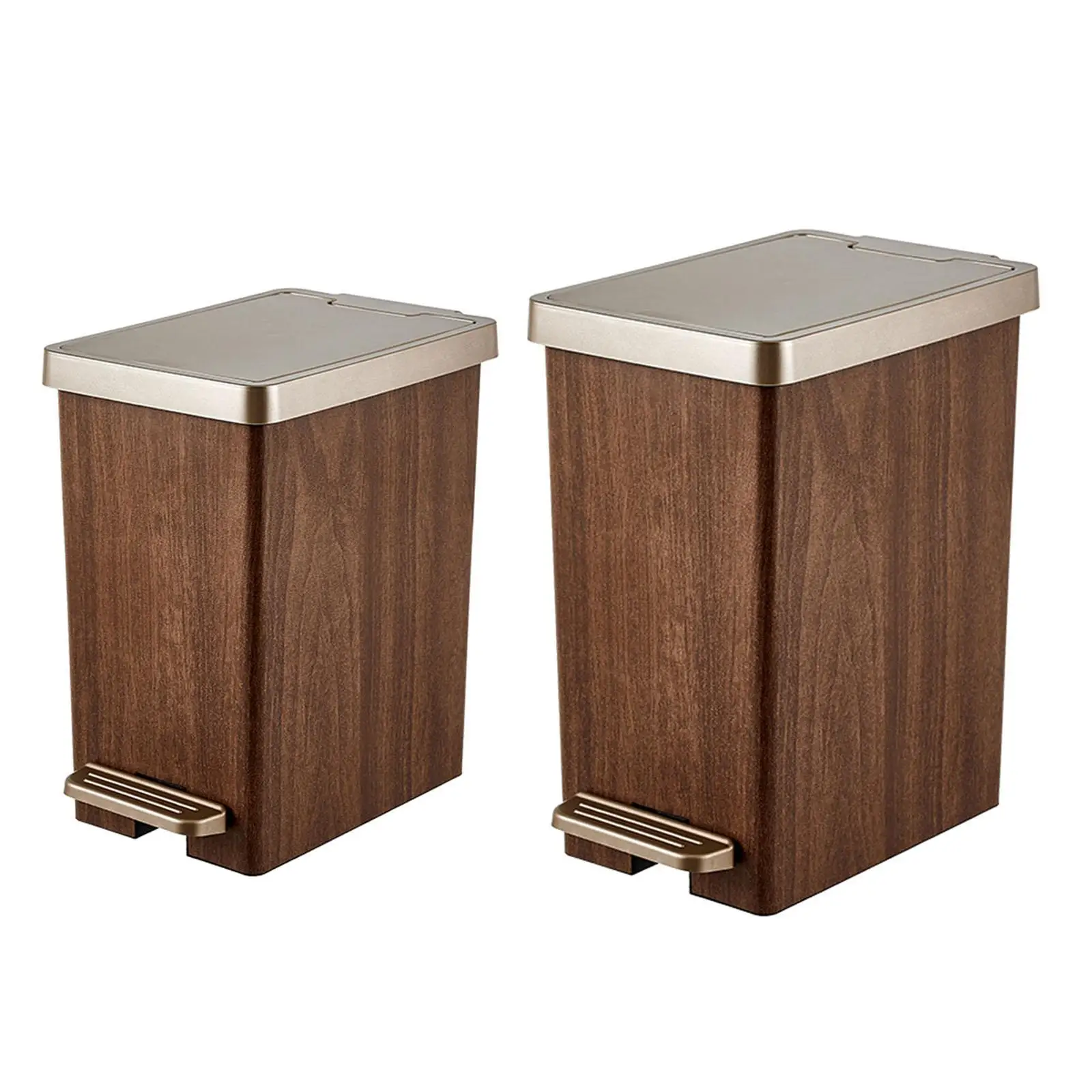 Trash Can with Foot Pedal Lightweight Wastebasket for Park Bathroom Office