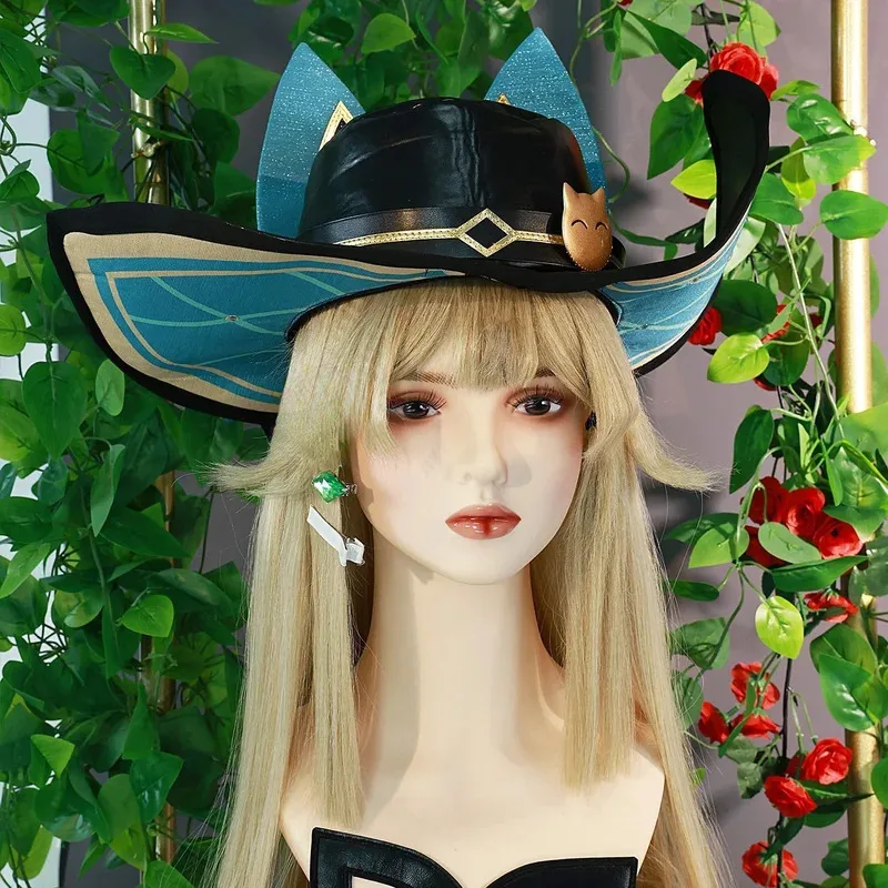 CyGenshin Impact Kirara Kostum Cosplay Wig Phantom Boots Seragam Topi Ekor Legging Inazuma Pakaian Pesta Halloween untuk Wanita Fashi