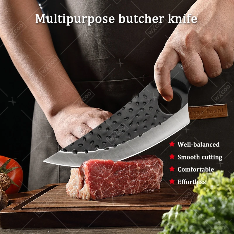 WXCOO Kitchen Knives Forged Boning Knife Japanese Professional Chef Knife Stainless Steel Meat Cleaver Fish Knife Cooking Tool