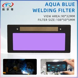 Popular Blue solar auto darkening welding lens filter