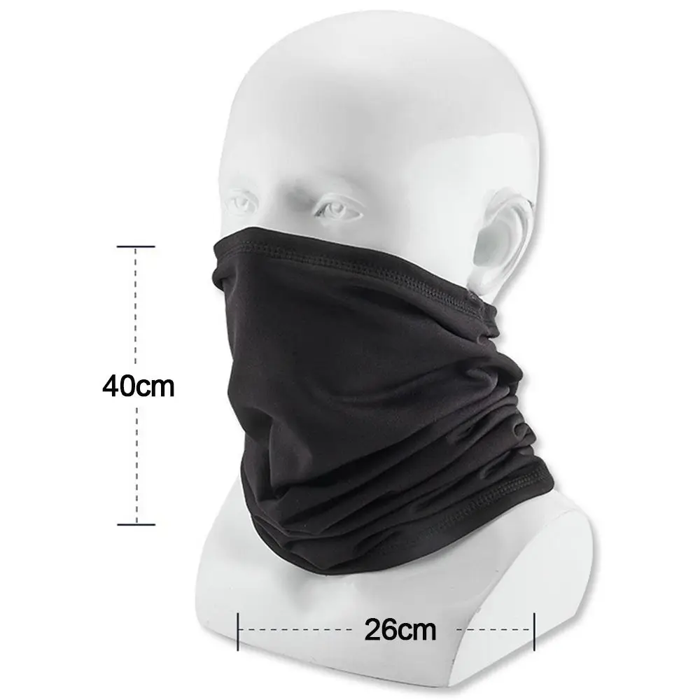 Warm Neck Protection Velvet Neck Scarf Solid Color Wool Cycling Scarf Face Scarf Running