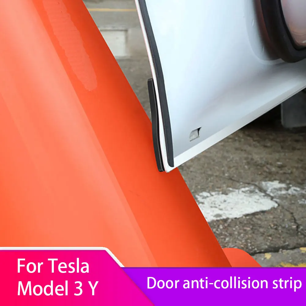 

Car Door Protector Strip Guard For Tesla Model 3 Model Y 2017-2023 Scratch Protector Crash Blade Anti-collision Auto Accessories