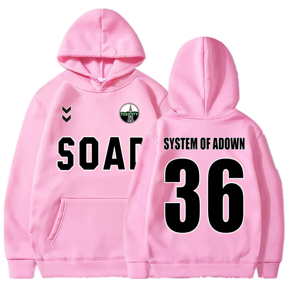 Rock Band System of A Down Jersey EU and UK 2026 Tour Hoodies Men Women Retro Fashion Sportwear Loose Fleece Pullover Streetwear
