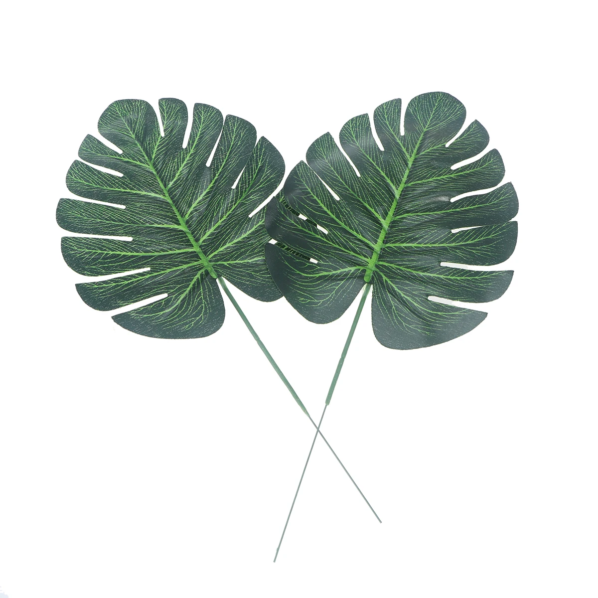 

10Pcs Decorative Artificial Monstera Leaves For Home Office Floral Arrangements Tropical Decor
