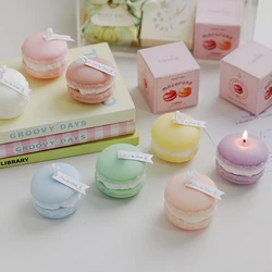 1 pack macaron scented candle suitable for home decoration, party gatherings, table decoration, holiday gift giving