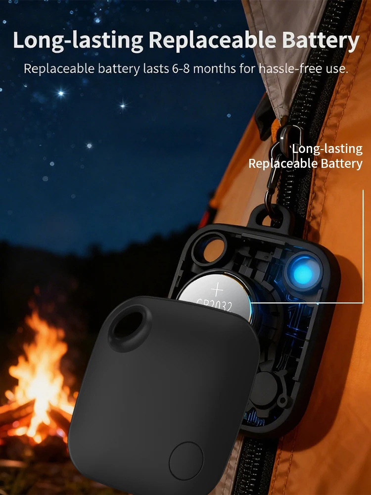 Smart Tag 4er-Pack Bluetooth Anti-Verlust Schlüsselfinder Kompatibel mit Android Find Hub Austauschbare CR2032 Batterie für Schlüssel Geldbörse Gepäck – Detail 9