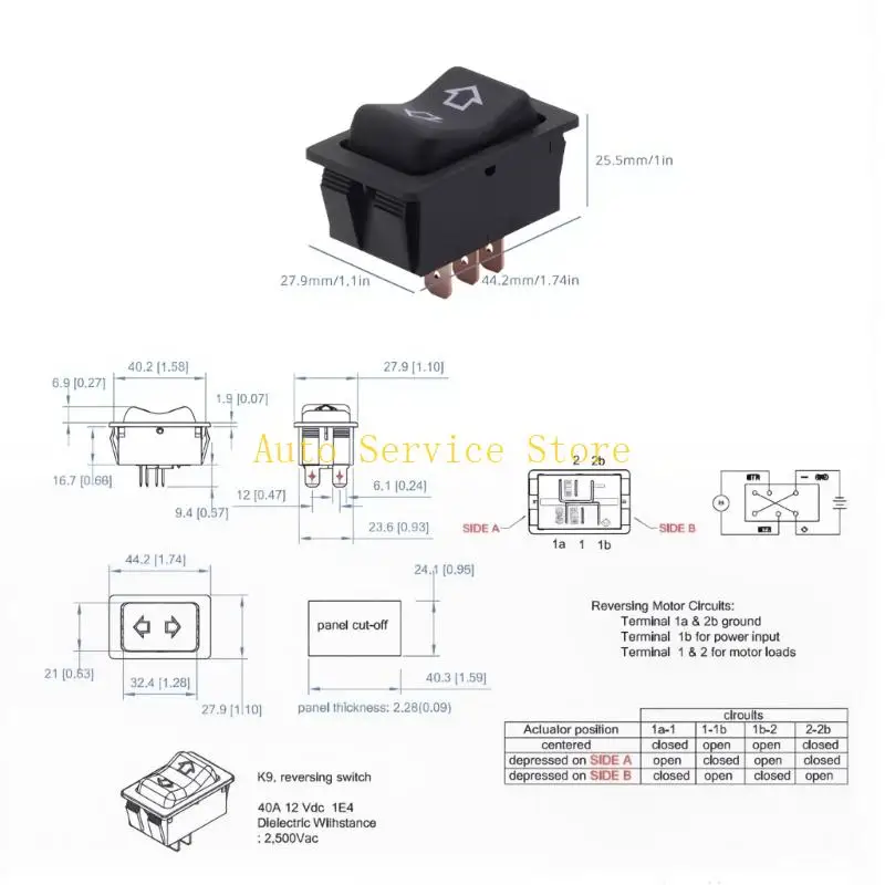 462A Campers Rocker Switches With Sliding Mechanism Easy Replacement Nonslip Surfaces Universal For Motorhomes
