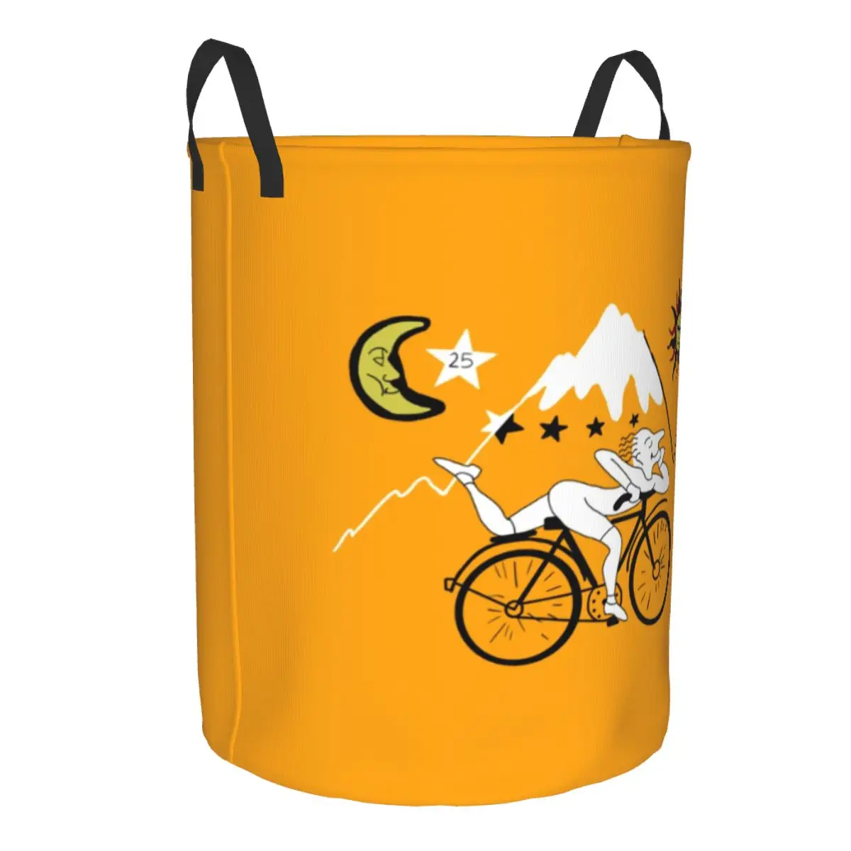 Bicycle Day Albert Hoffman Classic Laundry Basket Foldable Lsd Acid Blotter Party Clothes Hamper for Nursery Toys Storage Bin