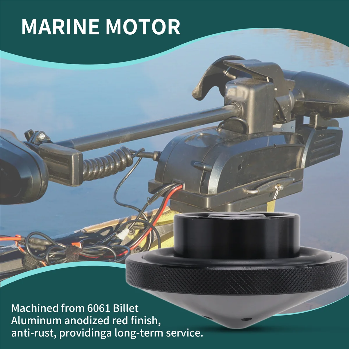 Eliminator Trolling Motor Prop Nut for MinnKota 35-70Lb Models (GFEL-MKS-BK-DP)—L49A