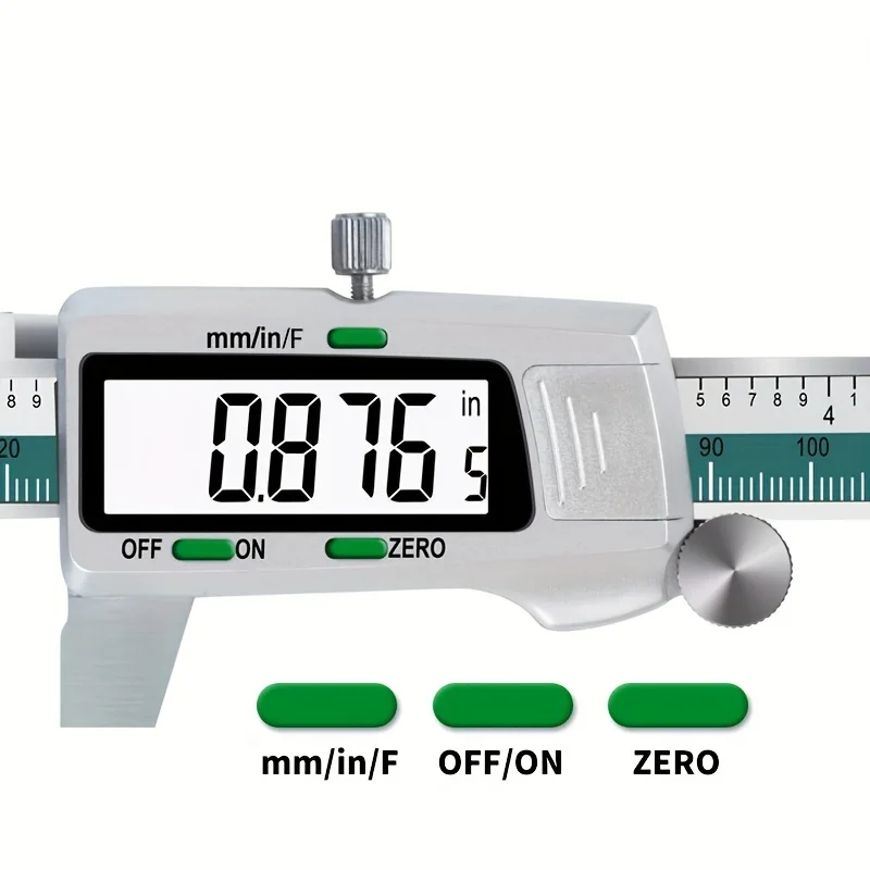 1pc ET50 Digital Caliper Stainless Steel 150mm Fraction/ MM/ Inch 0.01mm High Precision Vernier Caliper