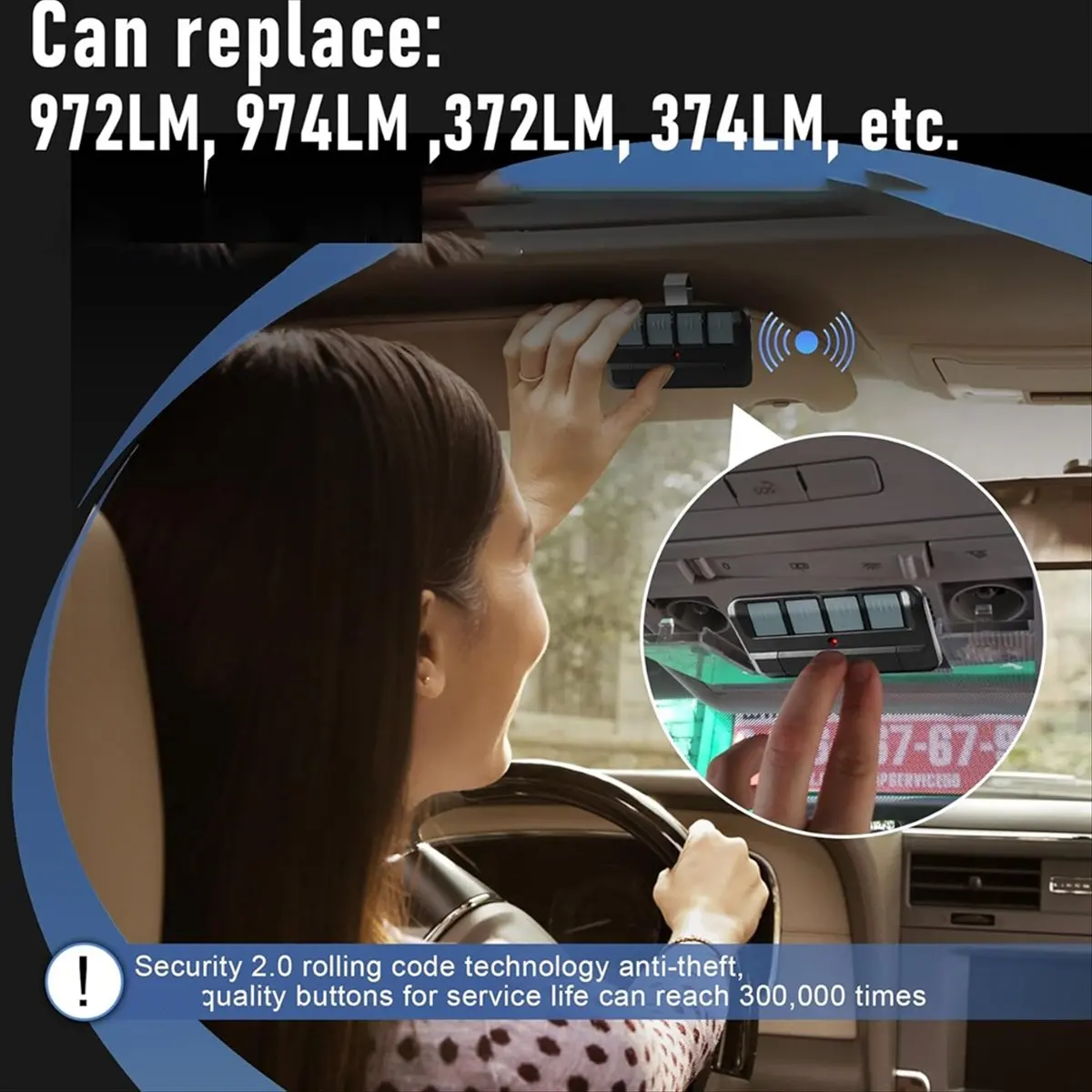 

【STOCK】3 Pack 894LT Garage Door Opener Remote for Liftmaster Chamberlain, Garage Door Remote Replaces 811LM 892LT 61LM Dip