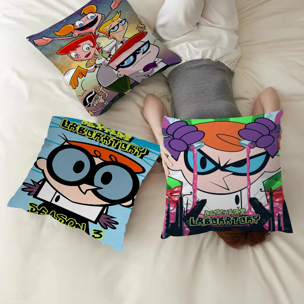 D-Dexter's Cartoon L-Lab Pillow Gift Home Office Decoration Bedroom Sofa Car Cushion Cover Case 45x45