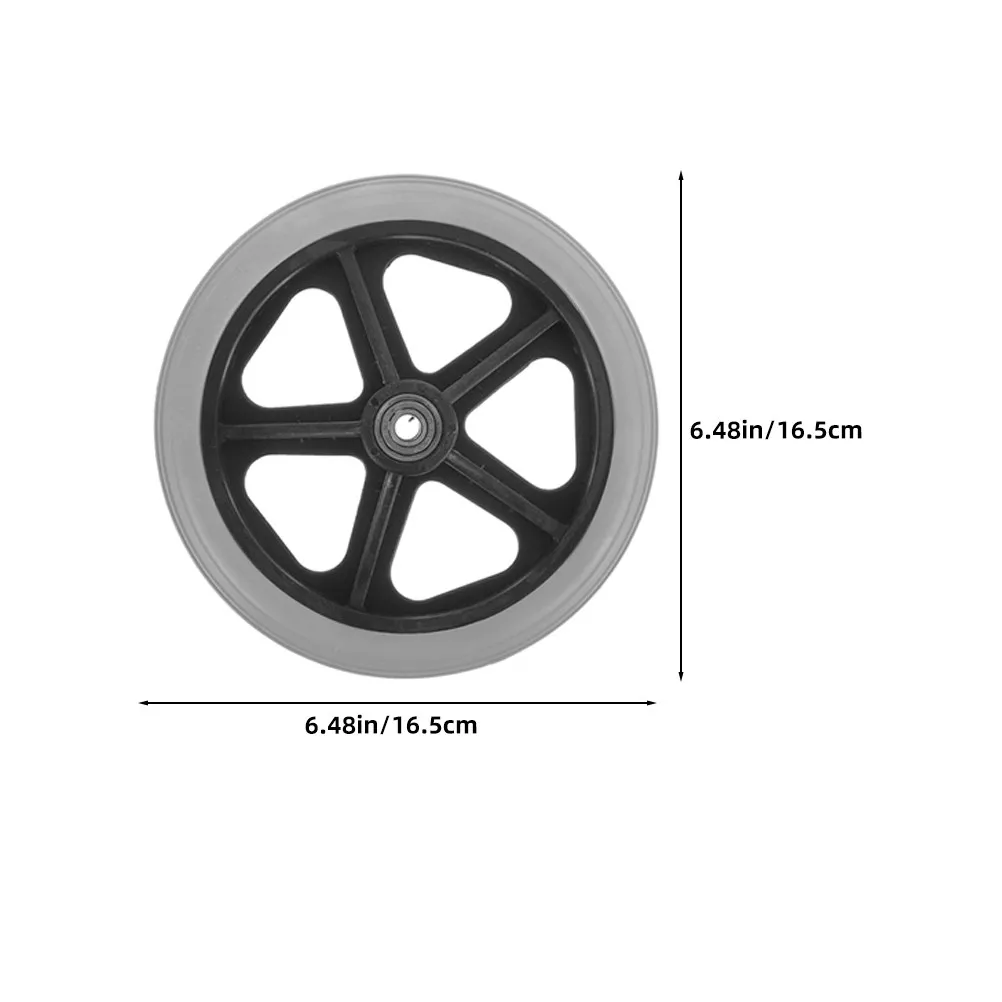 4Pcs Wheelchair Front Caster Wheels 360 Rotation Solid Wear-Resistant Replacement Parts for Wheelchair Rollators Walker Mobility view 6