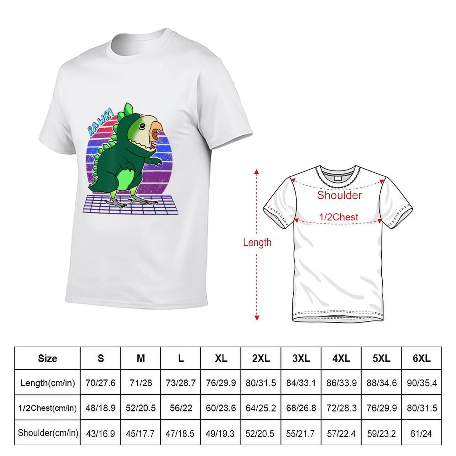 Aesthetic Vaporwave Green Monk Parakeet Quaker Parrot Birb T-Shirt T-Shirt t shirts for man pack cotton T-Shirt
