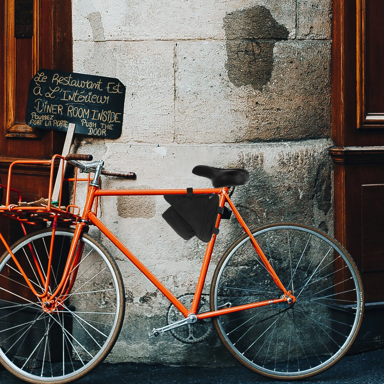 

Bike Frame Bag 2L Waterproof Bicycle Front Tube Storage Cycling Accessory For Phone Keys Usb Tools Compatible With Mtb Road Bike