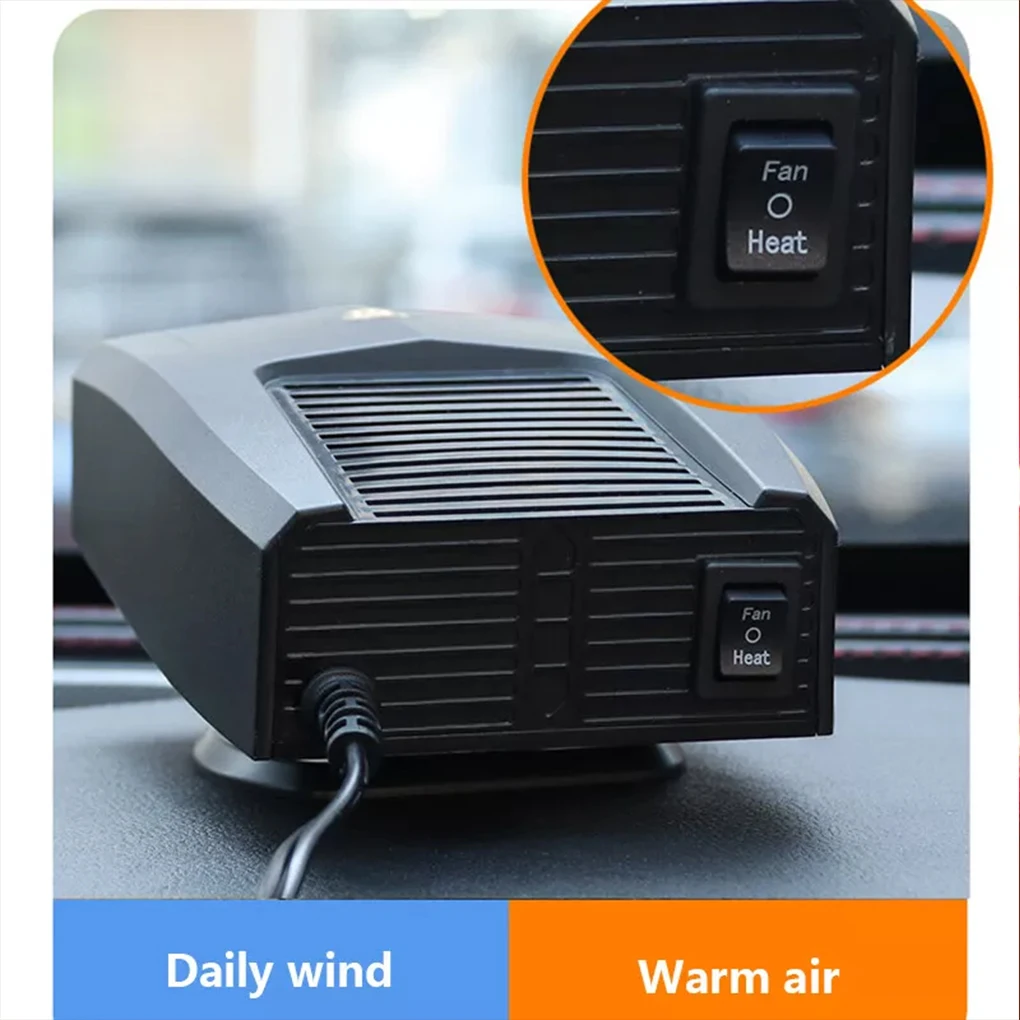 

Car Windscreen Defogging Fan 12V/24V Car Heater Car Heater Warmer Defroster Car Heating Cooling Fan