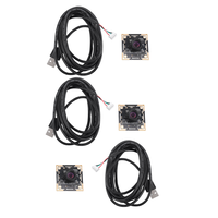 A12E-3PCS Camera Module 100 Degree OV9732 2M Cable 1280X720 30Fps,Compatible For Autodarts.Io,USB Drive Free