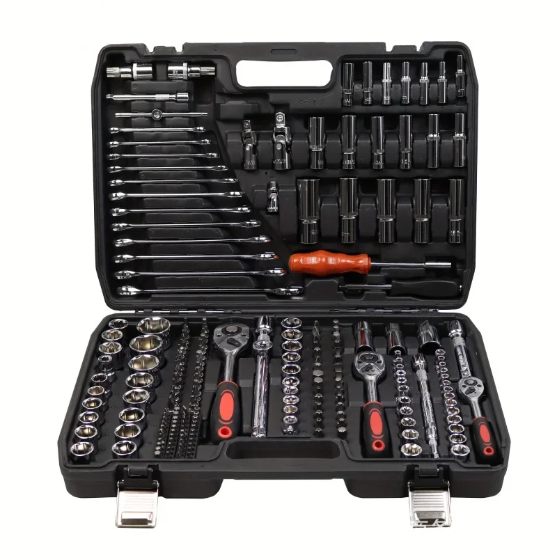 216 Piece Socket Set Tool Auto Repair Ratchet Wrench Combination Set