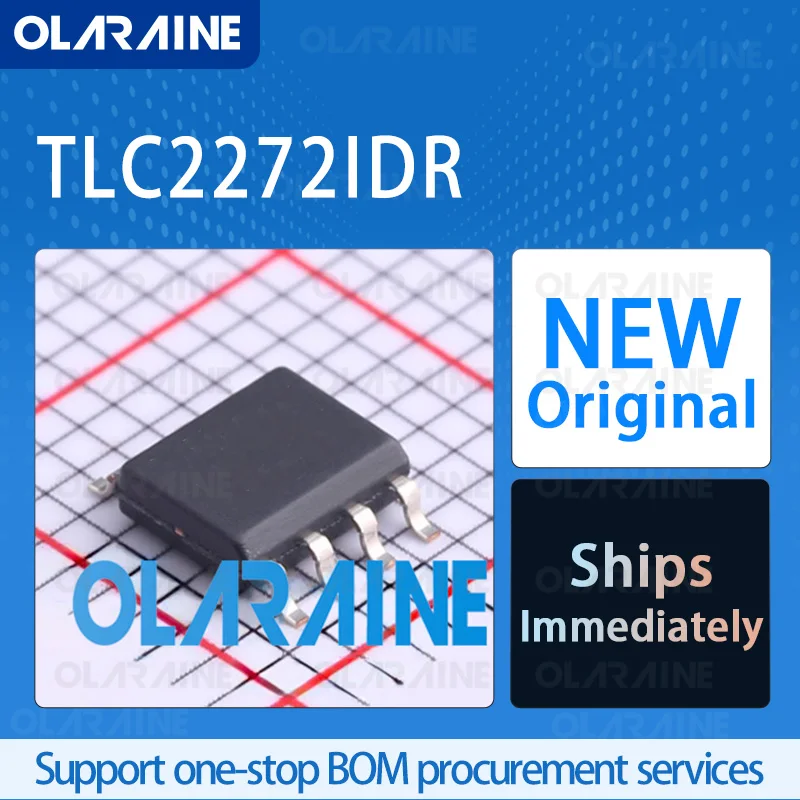 

5/10/100Pcs TLC2272IDR SOIC-8 original ic chip Operational amplifiers RoHS 2 Channel SR - 3.6 V/us Vos - 2.5 mV Ib - 60 pA