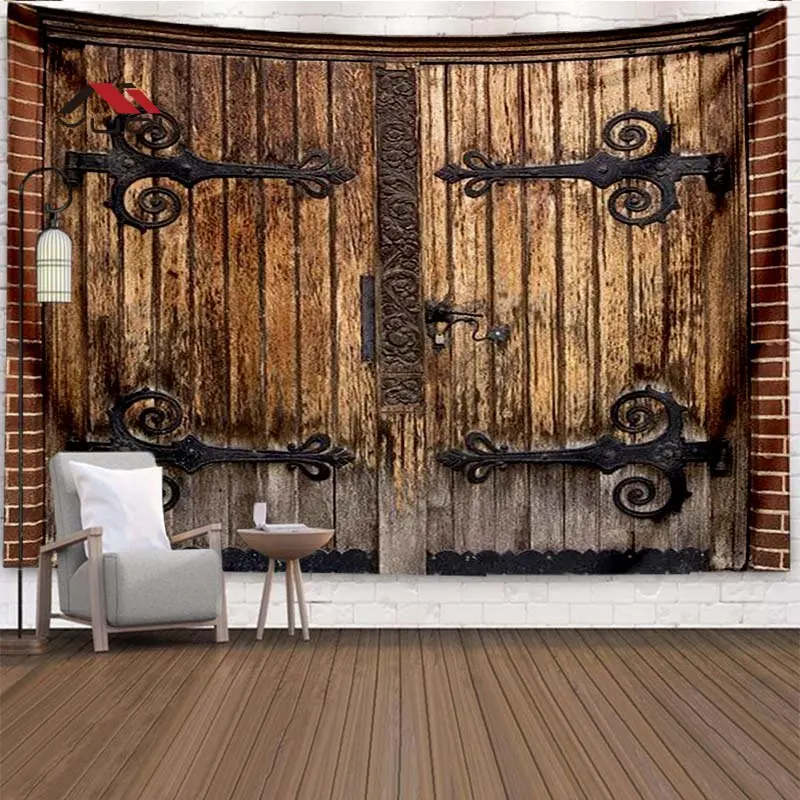 Gate Pattern 3D Printed Tapestry Home Decoration Art Tapestry Gate Decoration Background Wall Sofa Tapestry 6 Sizes