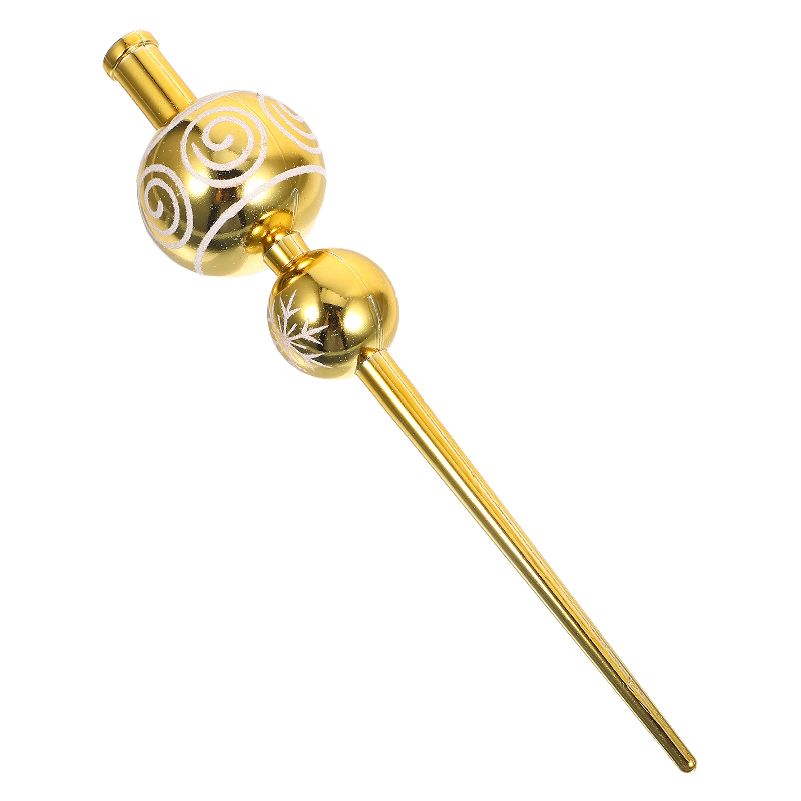 

Round Gourd Christmas Tree Top Star Decor Circular Toppers Plastic Unique Christmass