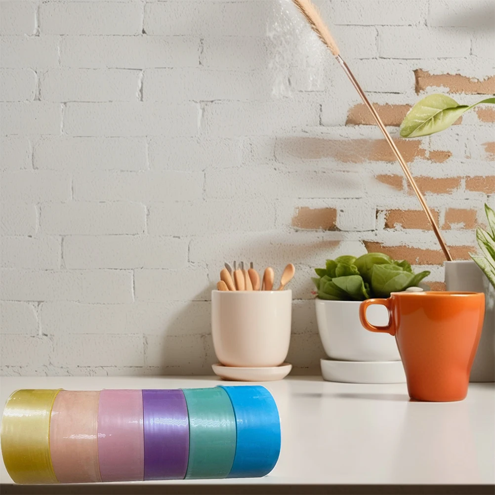 

Sticky Ball Tapes 12 Rolls Colored Adhesive Tapes for Creative Design Durable Safe Play Sticky Ball Tape Fun Tape