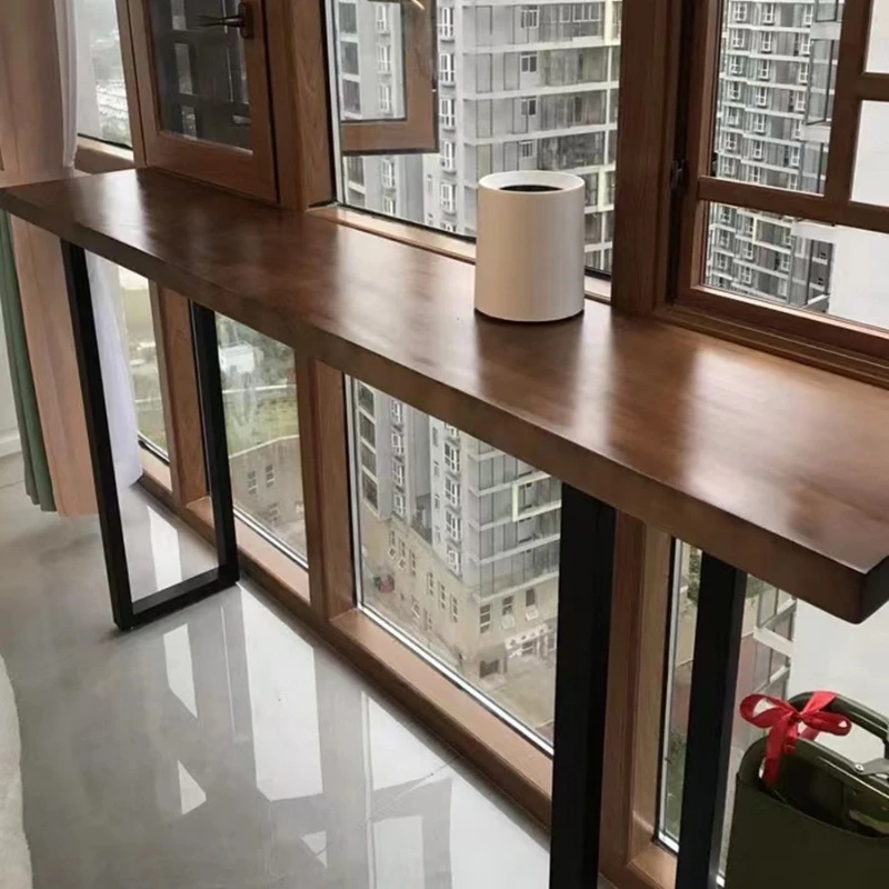 

bay window by window leisure table long table balcony table window sill bar narrow