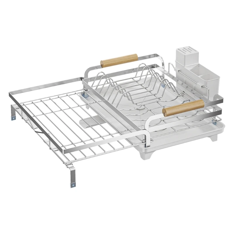 Egouttoir-a-vaisselle-extensible-sur-evier-egouttoir-a-vaisselle-en-metal-avec-etagere-laterale-coulissante-porte-couverts