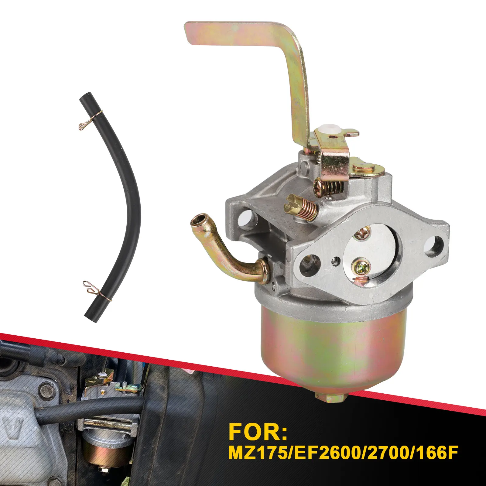 Карбюратор для Yamaha Mz175 Ef2700 Ef2600 166F, бензиновый генератор, запчасти для карбюратора, расстояние между отверстиями 42 мм