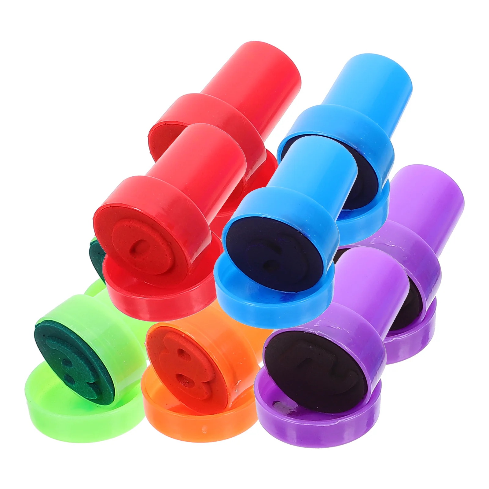 10 Pcs Number Stamp Toys Plastic Stamps For Educational Seal Toddler Kids Party Favors