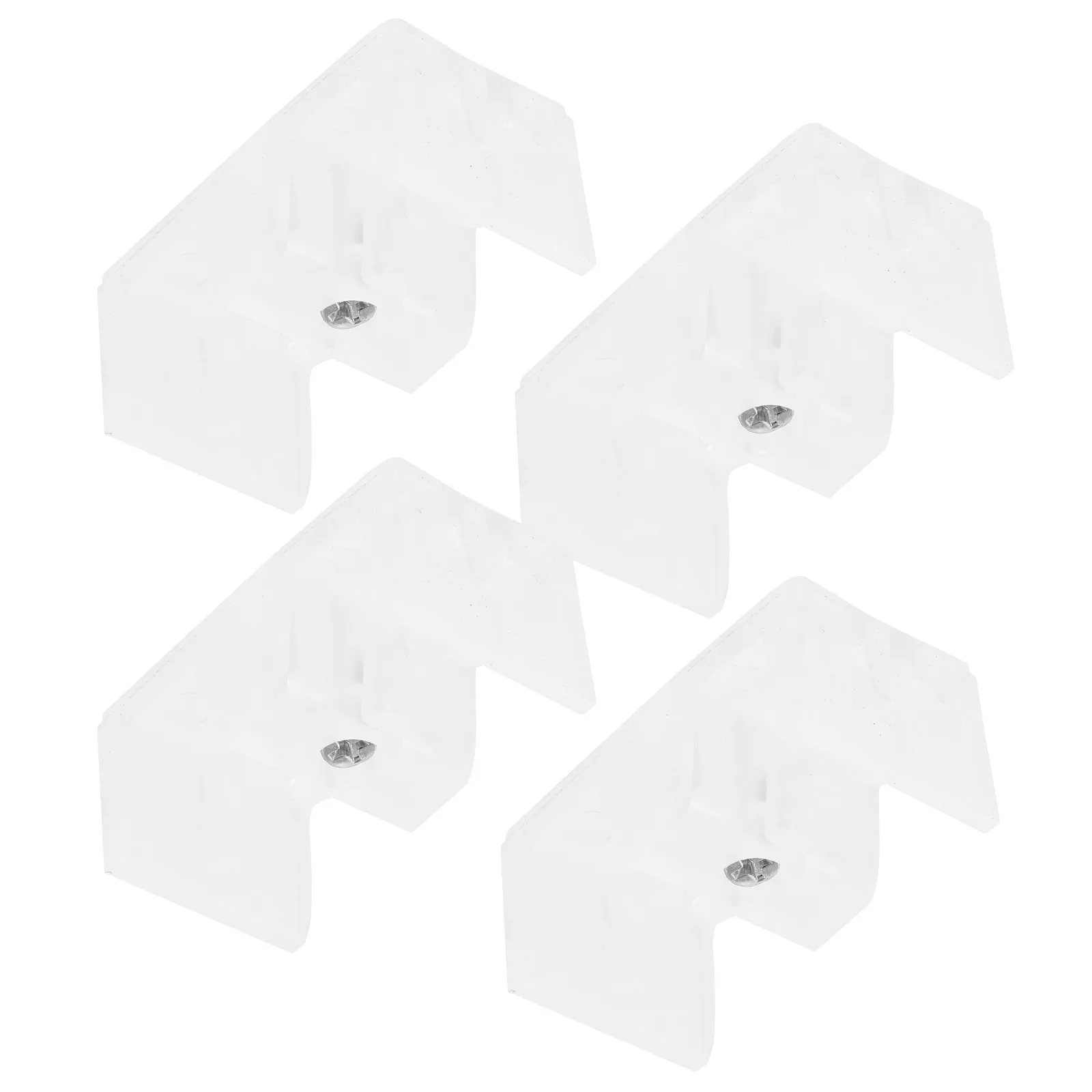 

4Pcs Shower Blocks Flexible Silicone Bumpers for Shower Sliding Door Protection Glass Door Bottom Guide Replacement Parts