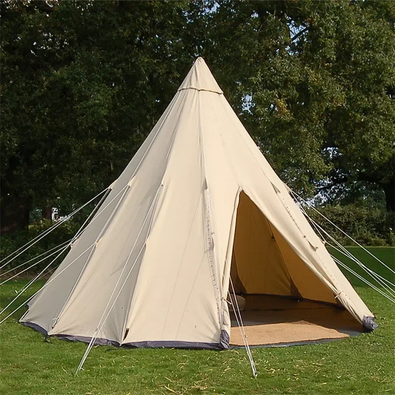 Tipi Style 5-8 Man Berth Person Camping Festival Wigwam Tent